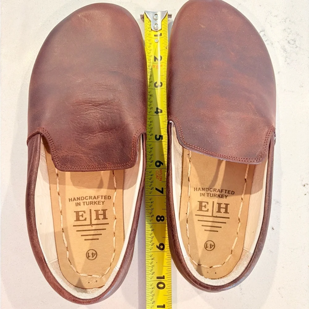 Handcrafted Leather Earthing Harmony Unisex Shoes European 41 Good Condition - Picture 8 of 10